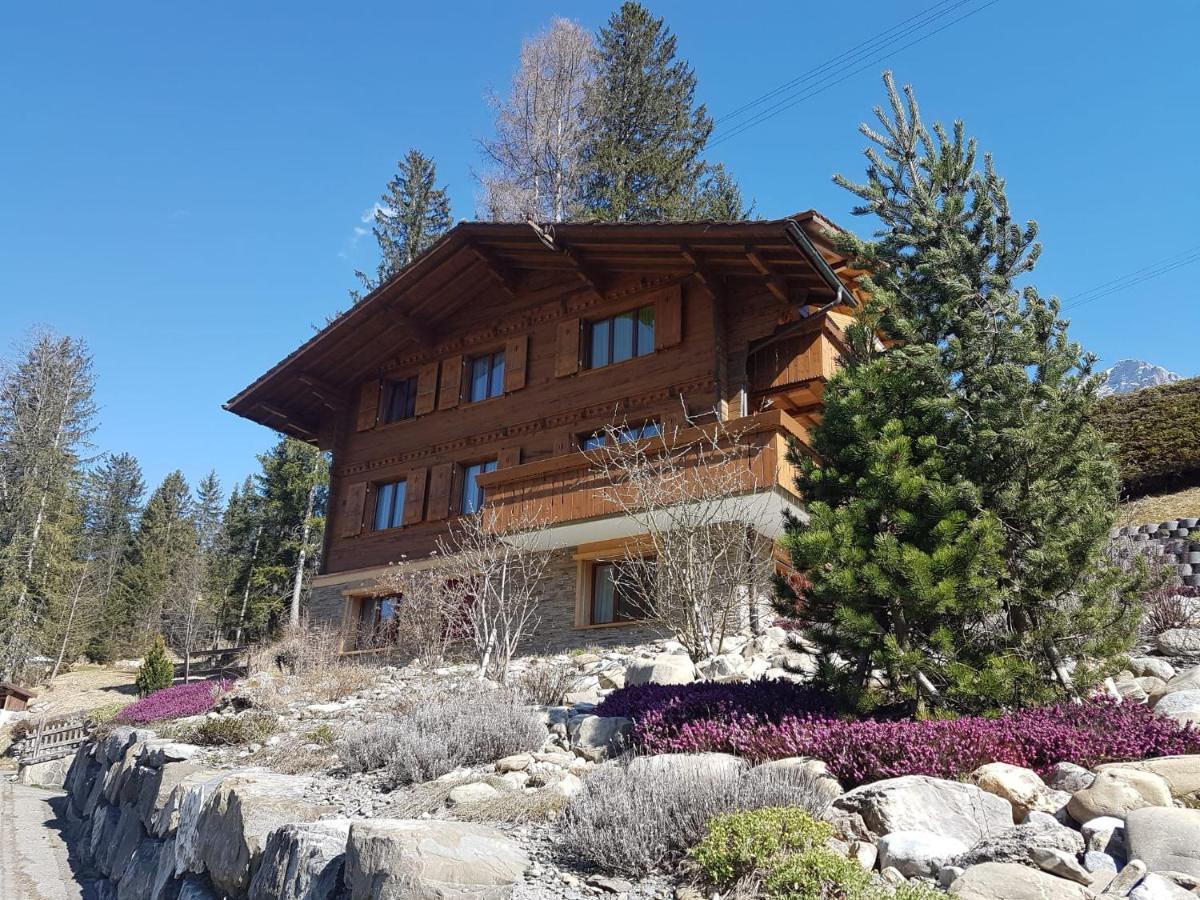 Chalet Grueneggli Adelboden Bagian luar foto